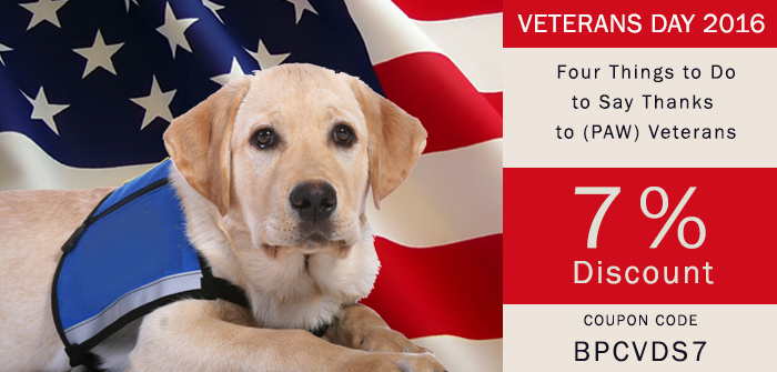 say thanks to pets on veterans day