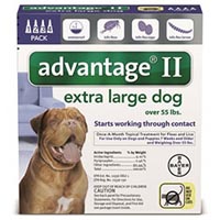 Advantage II Extra Large Dogs over 55 lbs (Blue)