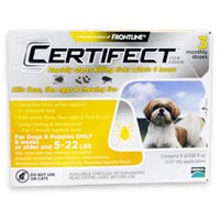 Certifect Small Dogs 5-22 lbs (Yellow)