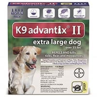 K9 Advantix II  Extra Large Dogs over 55 lbs (Blue)