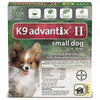 K9 Advantix II Small Dogs/Pups 1-10 lbs (Green)