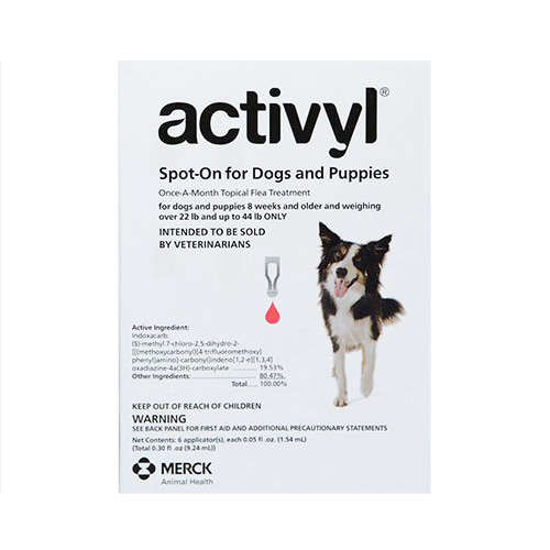 Activyl For Medium Dogs 22-44 Lbs Pink 4 Pack