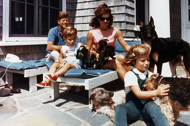 John F. Kennedy with Dogs