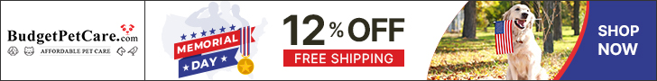 GET 12% OFF on Pet Supplies For Memorial Day. Ends May 31st May. Instant 10% Cashback & Free Shipping. Use Coupon: MEMORIAL