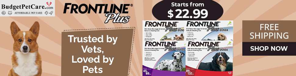 Buy Frontline Plus Flea & Tick Control for Dogs at Lowest Price Today. Get 15% Off Your Order & Free Shipping with Coupon: SAVE15