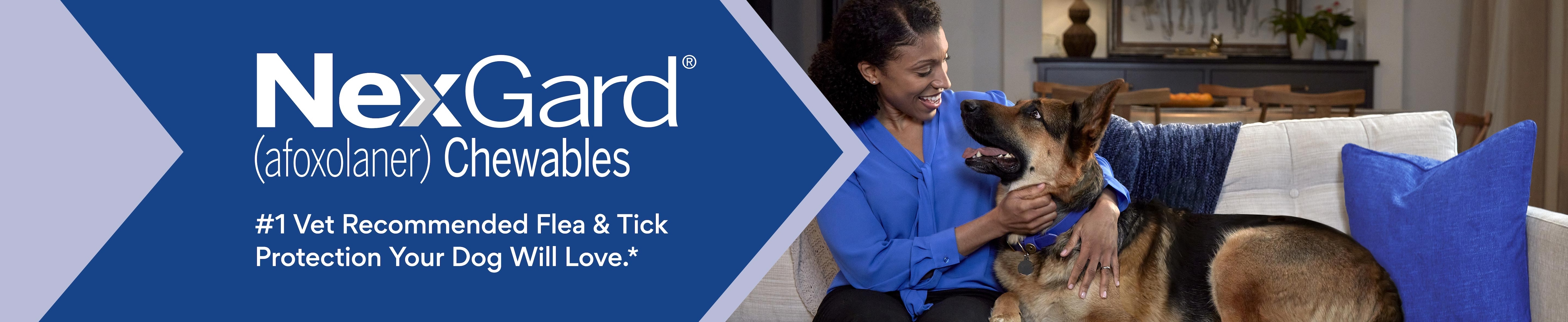 Buy NexGard Dog Flea & Tick Chewable Tablets Free Shipping