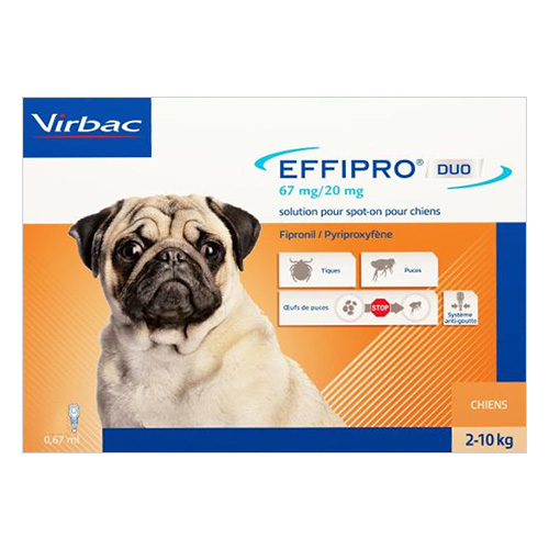 Effipro Duo Spot On For Small Dogs Up To 22 Lbs. 12 Pack