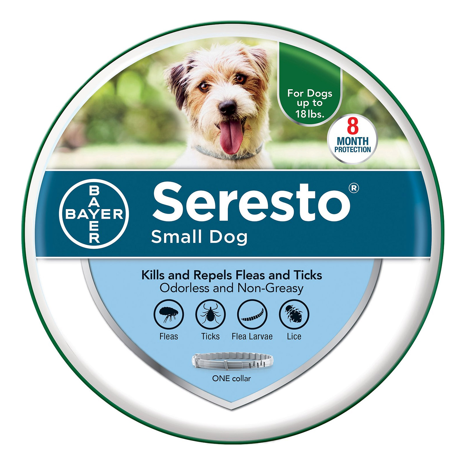 Seresto Collar For Small Dogs Upto 18lbs - 15 Inch 38 Cm 1 Piece