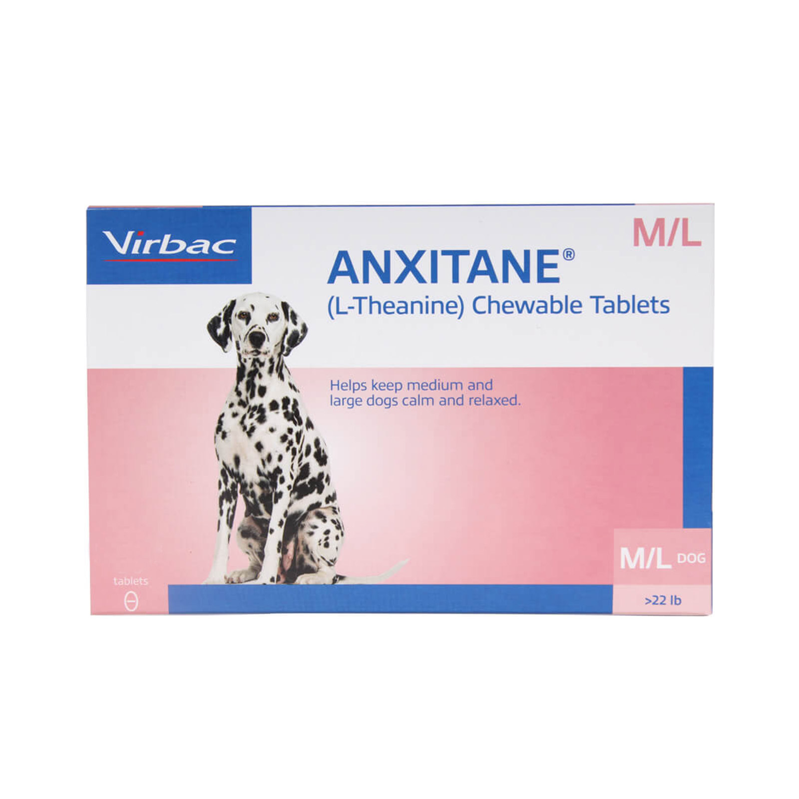 

Anxitane Chewable Tablets For Medium/Large Dogs 30 Tablets