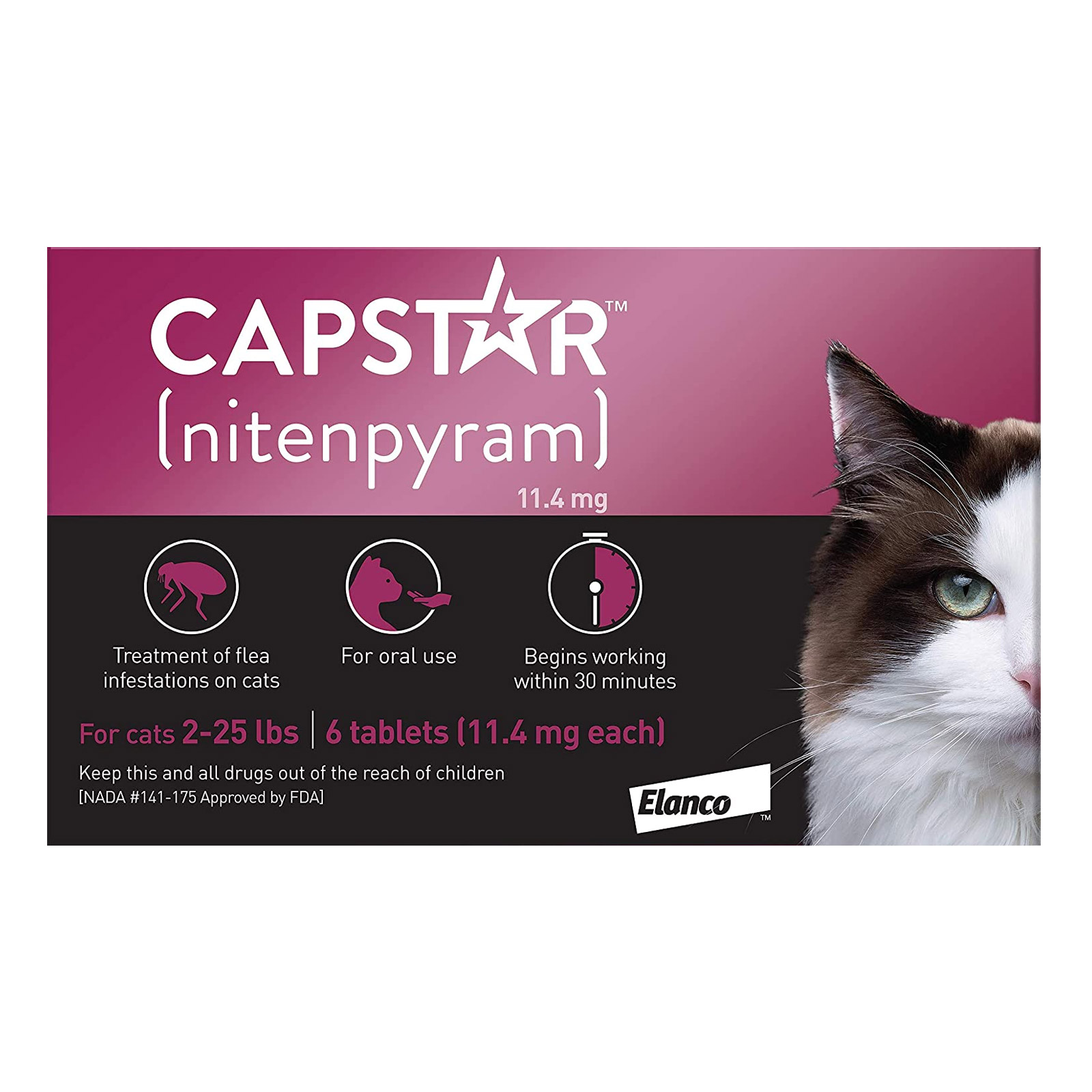 Capstar Blue For Cats And Small Dogs 2 - 25 Lbs 6 Tablet
