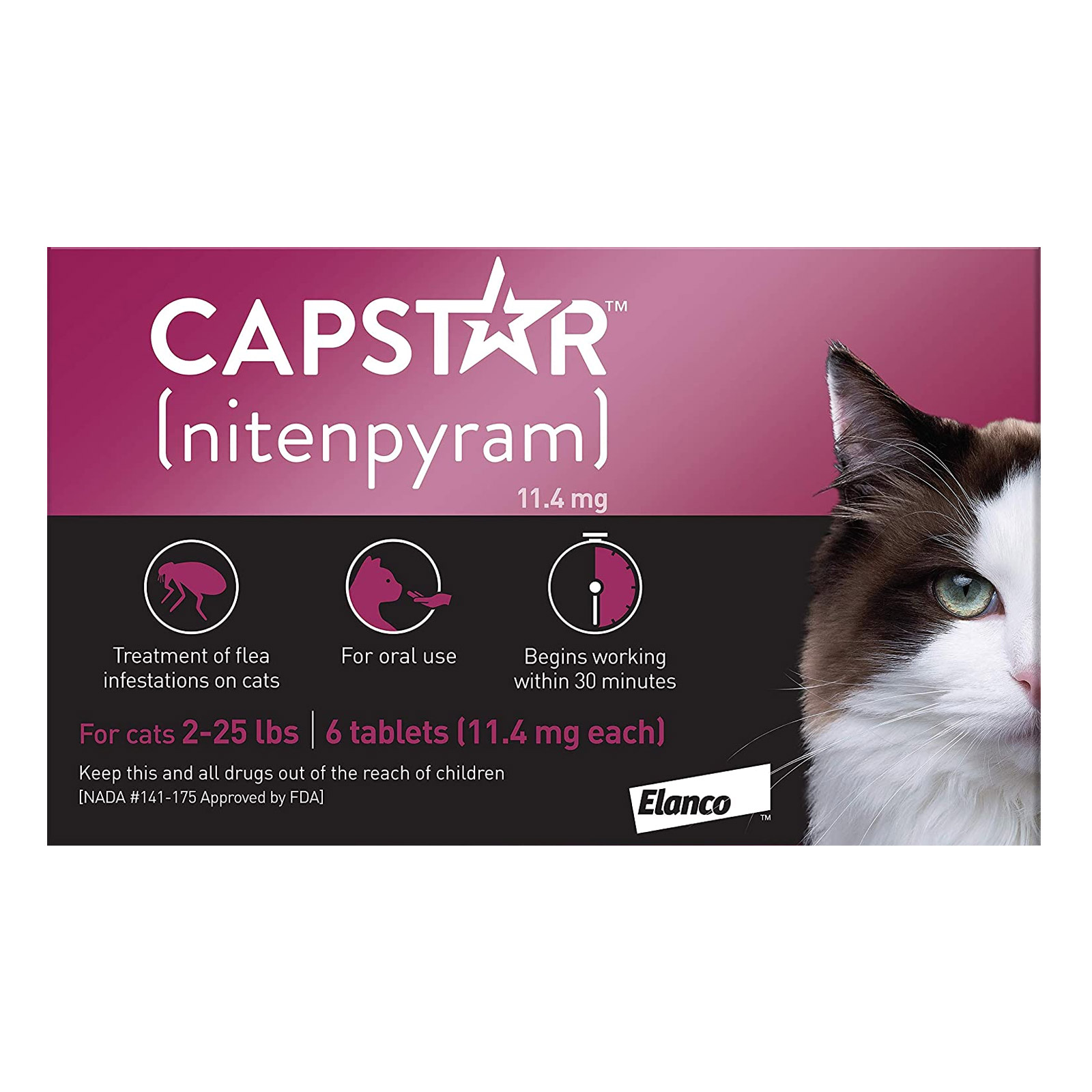 "Capstar Cats 2 - 25 Lbs 12 Tablets"