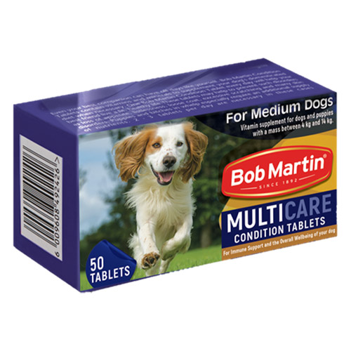 "Bob Martin Multicare Condition Tablets For Medium Dogs 100 Tablets"
