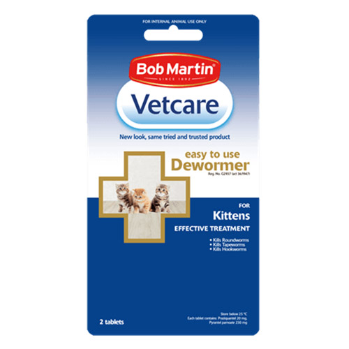 Bob Martin Vetcare Dewormer For Kittens 2 Tablets
