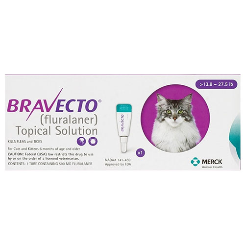 

Bravecto Spot-On For Large Cats 13.8 Lbs - 27.5 Lbs 1 Pack