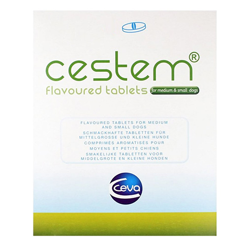 Cestem Flavor Tablets For Small And Medium Dogs 2 Tablets
