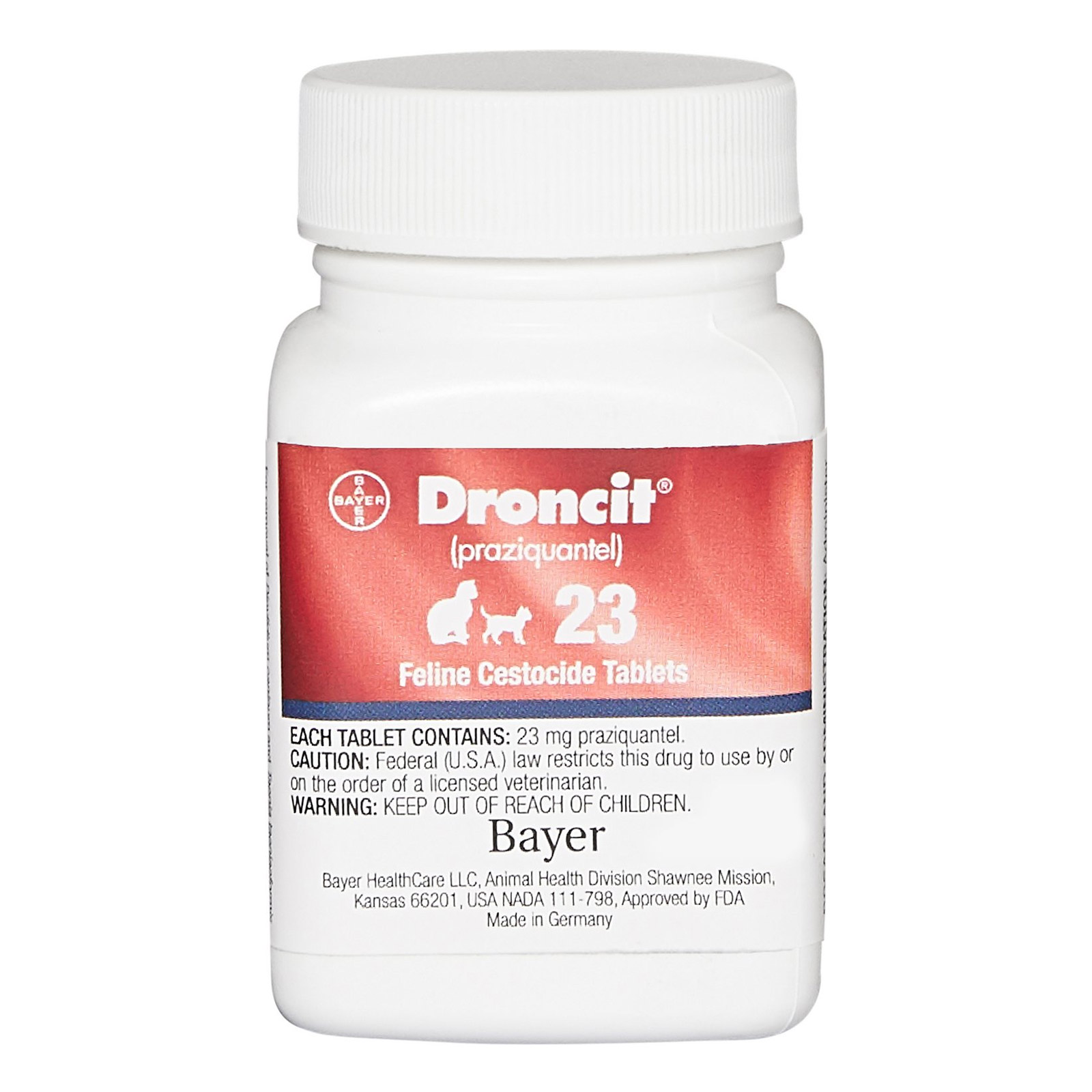 Droncit Tapewormer For Cats 1 Tablets
