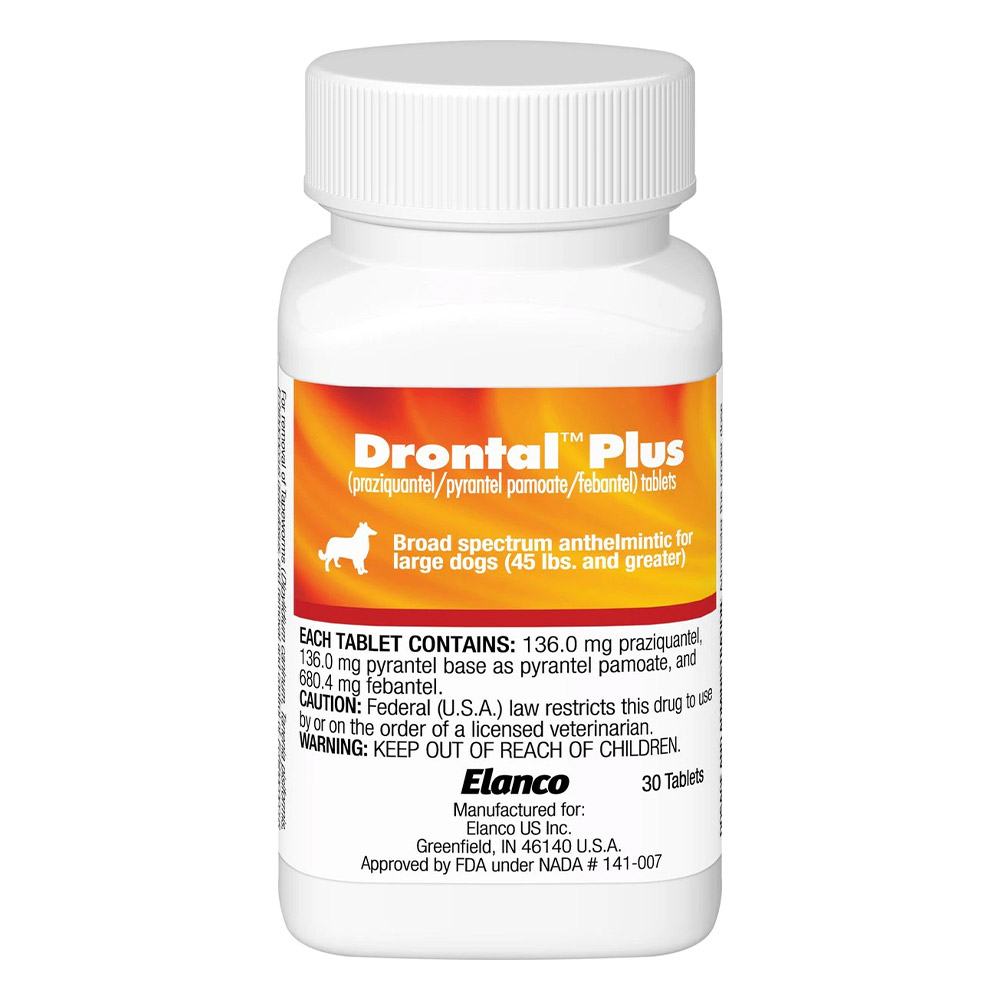 "Drontal Plus For Large Dogs 10 - 35 Kg 4 Tablet"