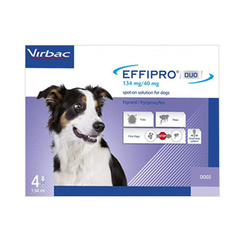 Effipro Duo Spot On For Medium Dogs 23 To 44 Lbs (Blue) 8 Pack
