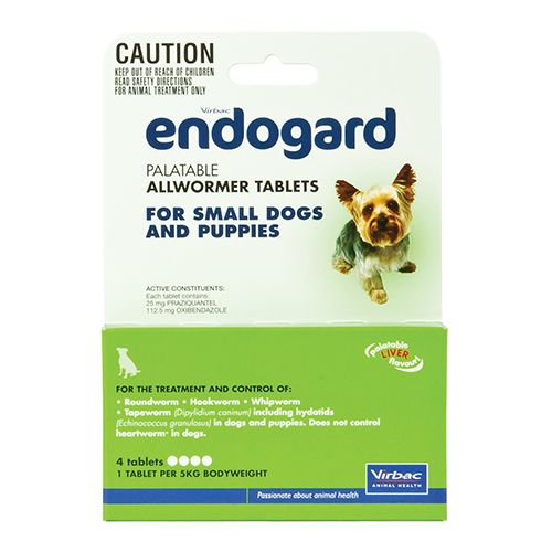 Endogard For Small Dogs 11lbs 2 Tablet