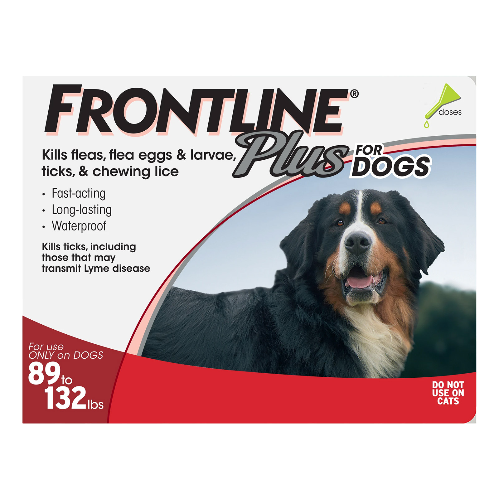 Frontline Plus For Extra Large Dogs Over 89 Lbs Red 6 Months