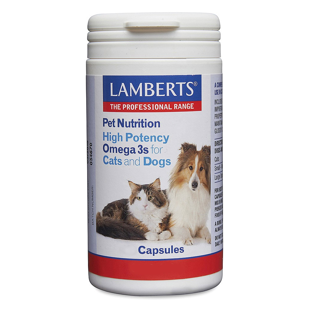 "Lamberts High Potency Omega 3s For Dogs And Cats 120 Tablets"