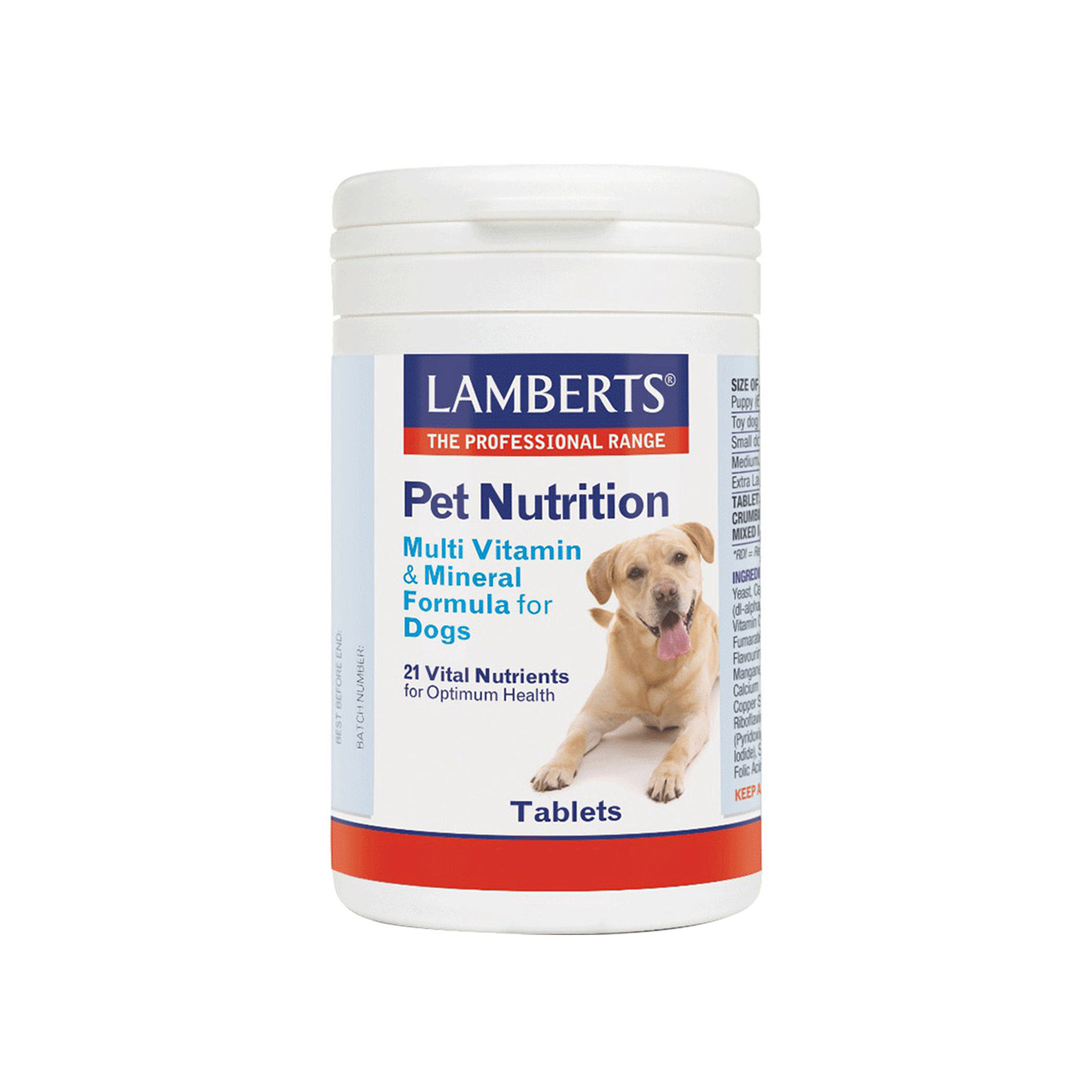 Lamberts Multi Vitamin And Mineral For Dogs 90 Tablets
