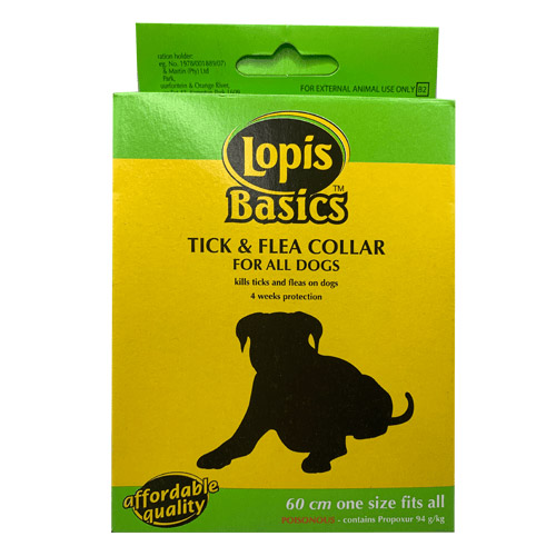 Lopis Basics Tick & Flea Collar For All Dogs 60cm 1 Pack

