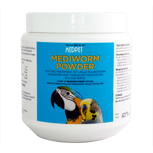 "Mediworm Powder For Caged Birds 100 Gm"