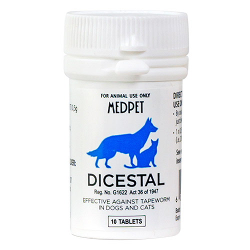 "Medpet Dicestal For Dogs & Cats 10 Tablets"