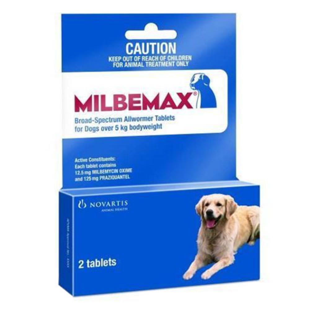 Milbemax Allwormer For Large Dogs 5 To 25 Kg - 11 To 55lbs 50 Tablets
