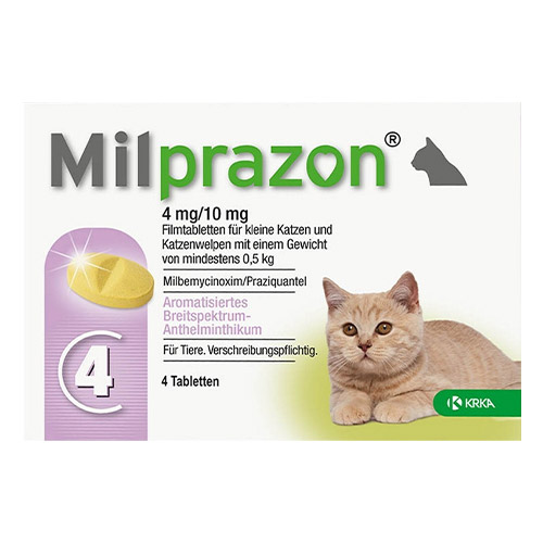 Milprazon Worming Chewable For Kittens Upto 4.4lbs 4 Chews
