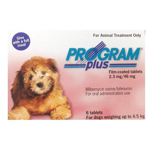 Program Plus For Dogs 1 - 10 Lbs Pink 12 Tablet
