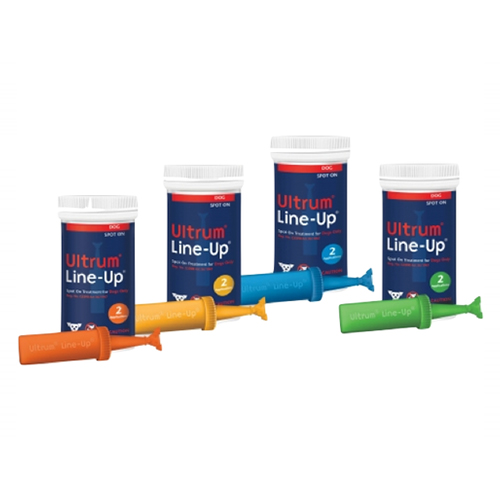 Ultrum Line-Up Spot On For Medium Dogs 22-44 Lbs Green 8 Pack
