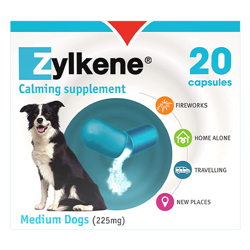 Zylkene Calming Supplement For Medium Dogs 225mg 20 Tablets
