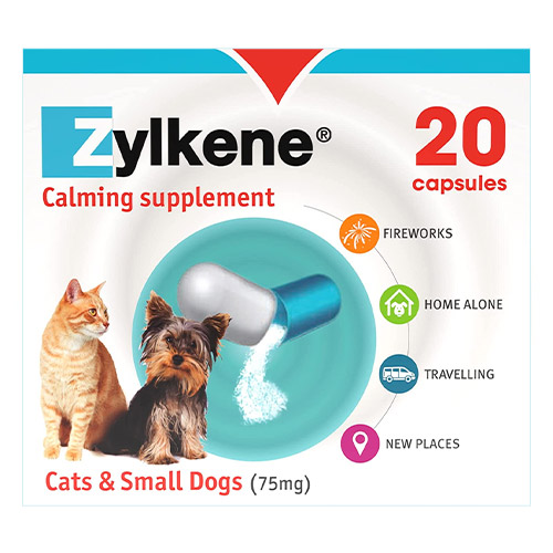 Zylkene Calming Supplement For Cats & Small Dogs 75mg 20 Tablets
