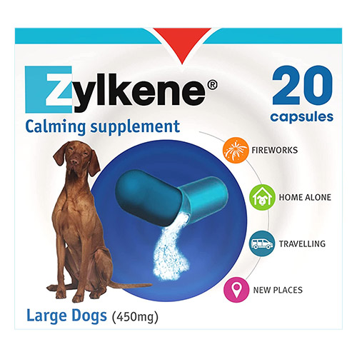 "Zylkene Calming Supplement 450 Mg 20 Tablets"