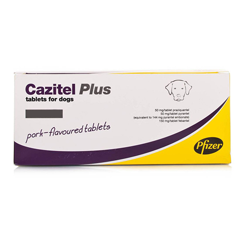 Cazitel Plus For Small And Medium Dogs 22 Lbs (10 Kg) 2 Tablets
