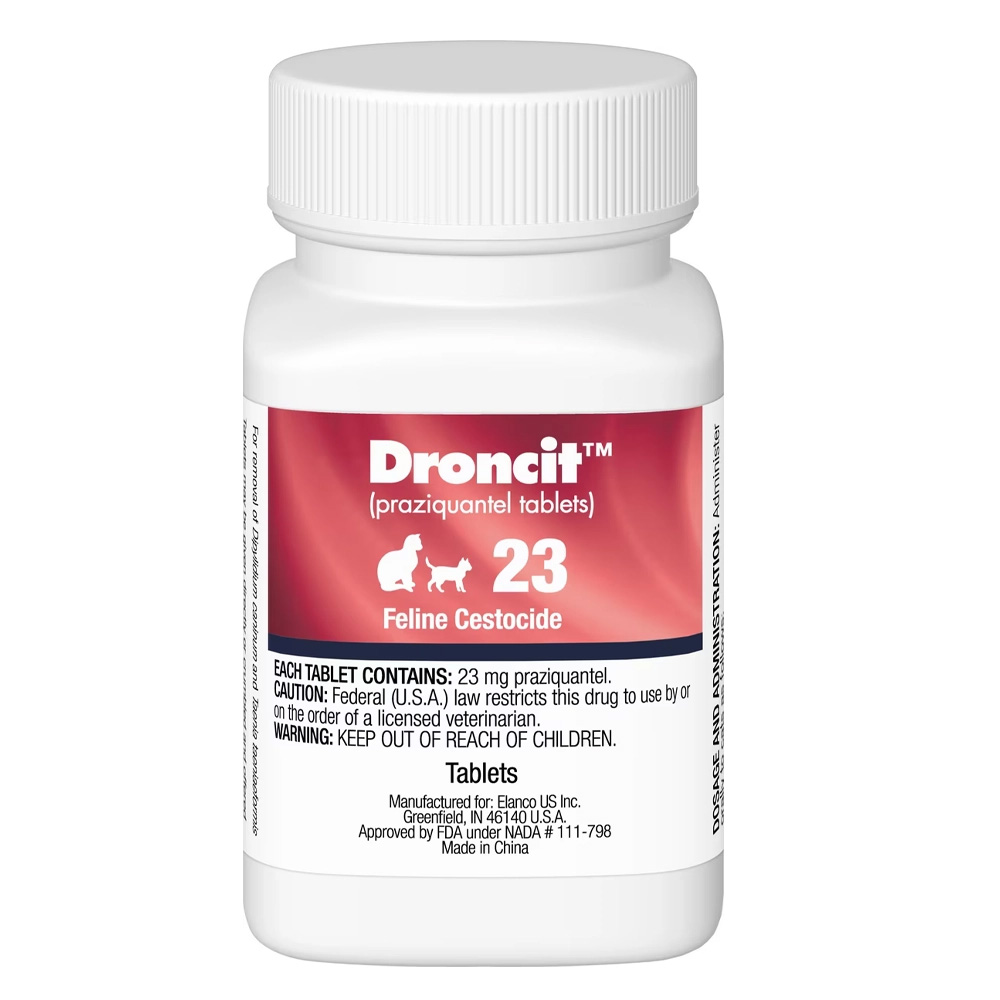Droncit Tapewormer For Cats 4 Tablets