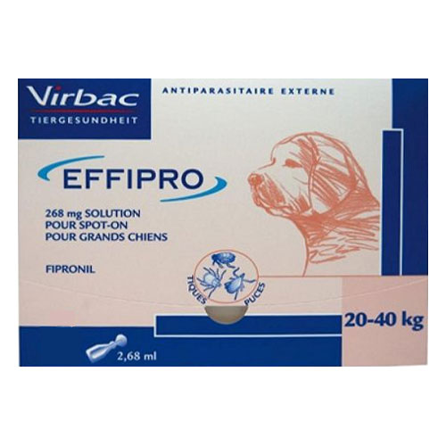 Effipro Spot-On Solution For Large Dogs 45 To 88 Lbs. 4 Pack