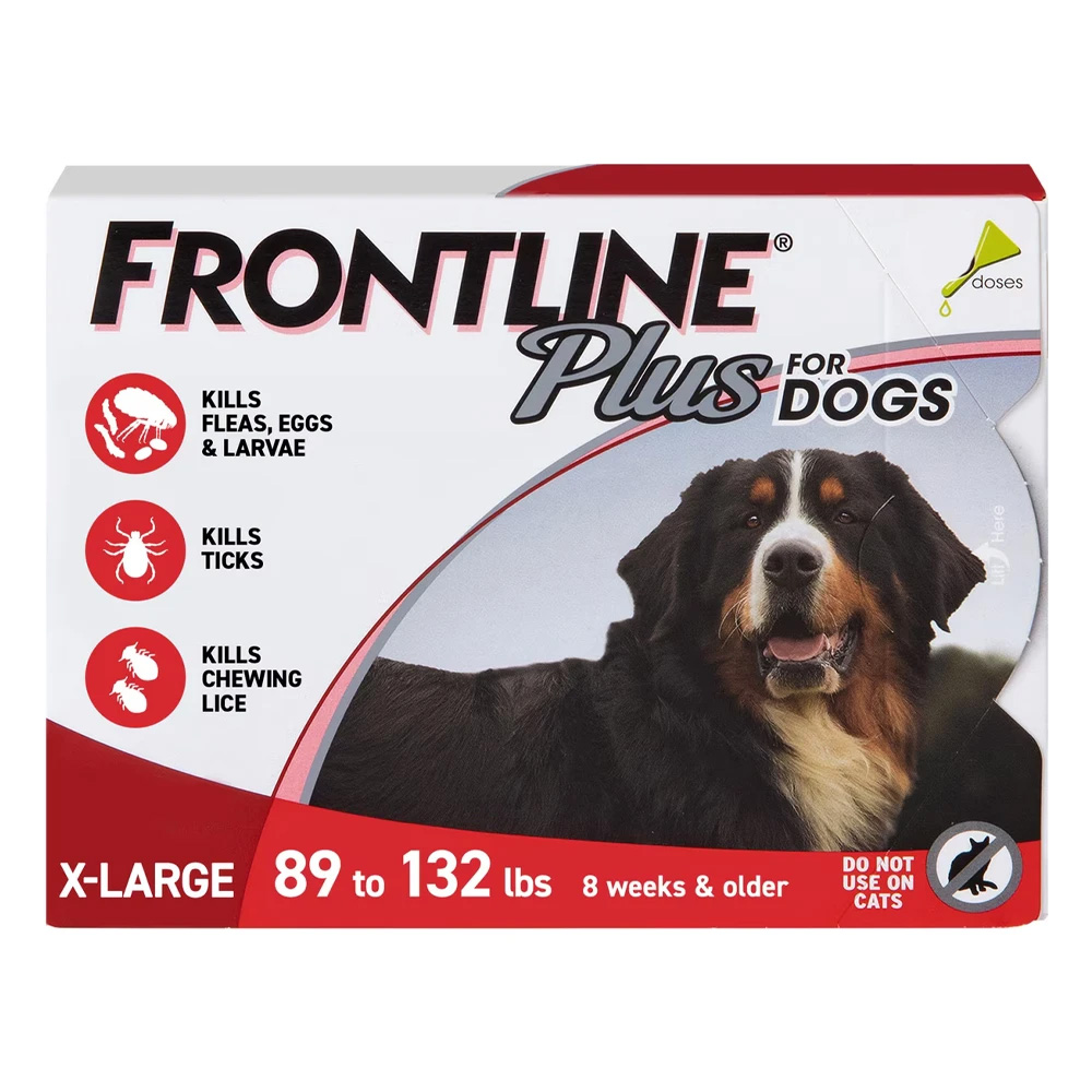 Frontline Plus For Extra Large Dogs Over 89 Lbs (Red) 3 Doses