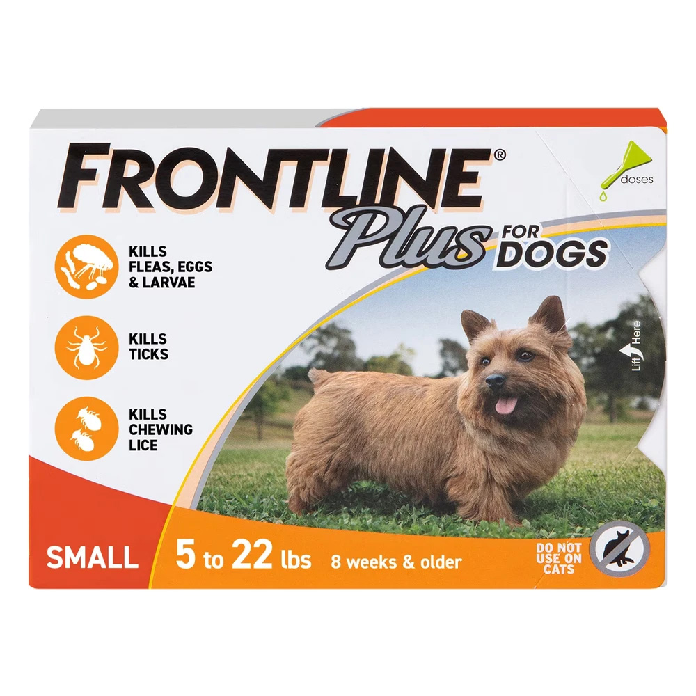 Frontline Plus For Small Dogs Up To 22lbs (Orange) 6 Doses