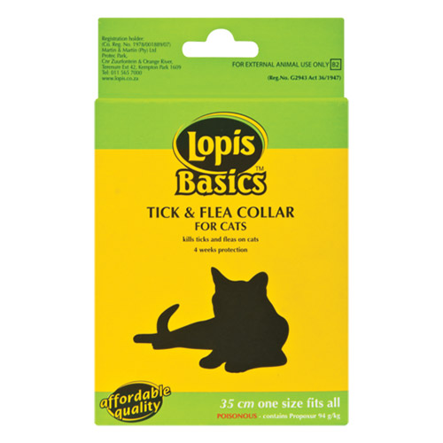 Lopis Basics Tick & Flea Collar For All Cats 35cm 1 Pack

