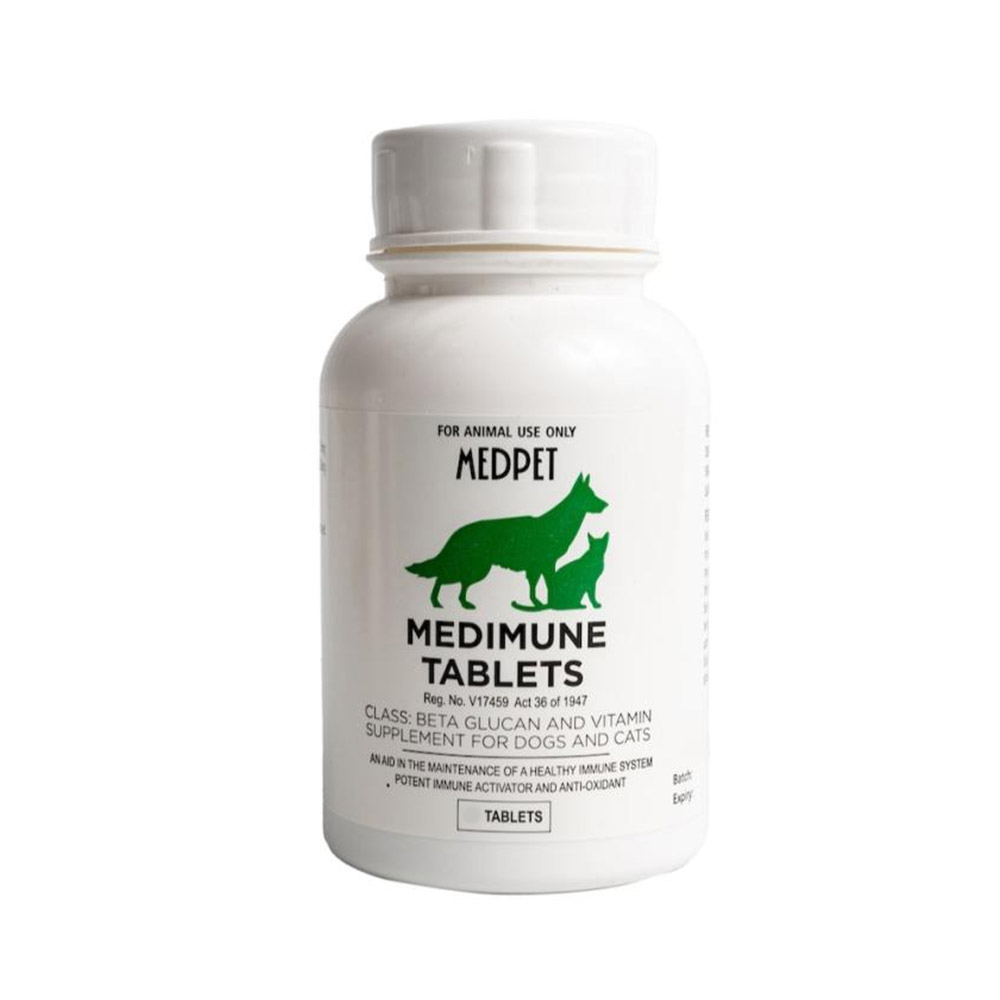 "Medimune Tablets For Dogs And Cats 100 Tablets"