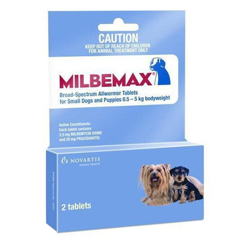 Milbemax Allwormer For Small Dogs 0.5 To 5 Kg - Upto 11lbs 1 Tablet
