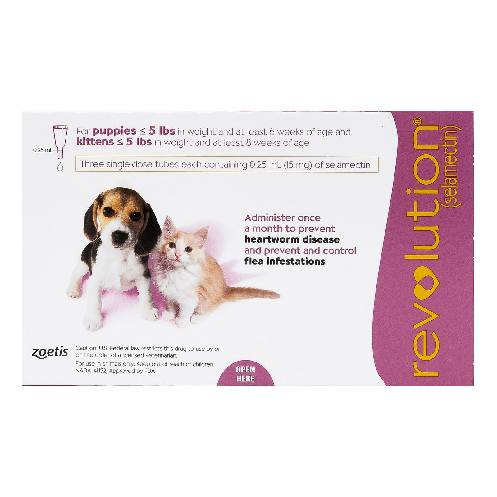 "Revolution For Kittens / Puppies (Pink) 3 Doses"