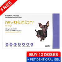 Revolution For Very Small Dogs 5.1-10 Lbs Purple 3 Doses
