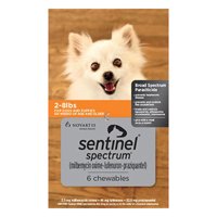 Sentinel Spectrum Orange For Dogs 2-8 Lbs 6 Chews
