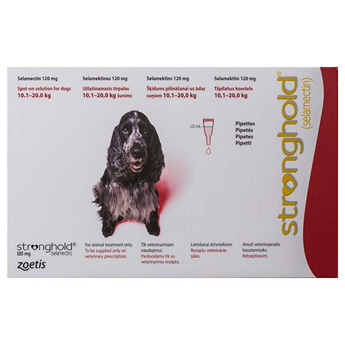 "Stronghold Dogs 10.1-20.0 Kg 120 Mg (Red) 6 Months"