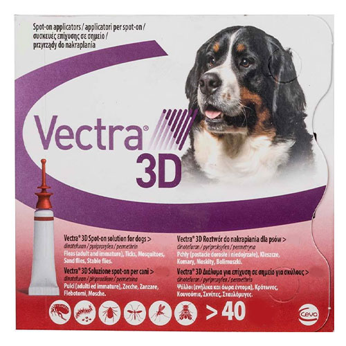 Vectra 3d For Extra Large Dogs Over 88lbs 3 Doses
