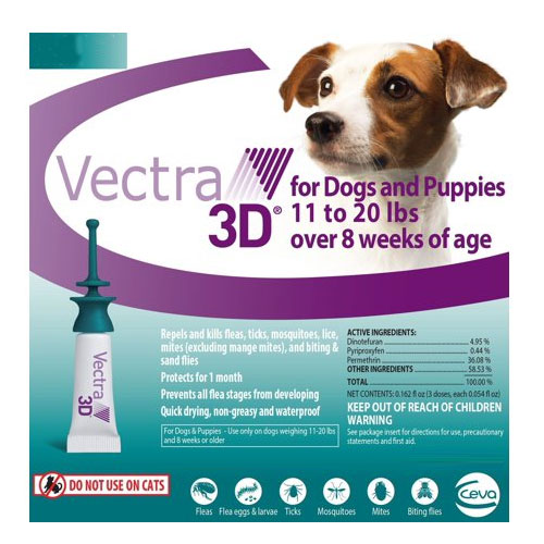 Vectra 3d For Small Dogs 8-22lbs 6 Doses
